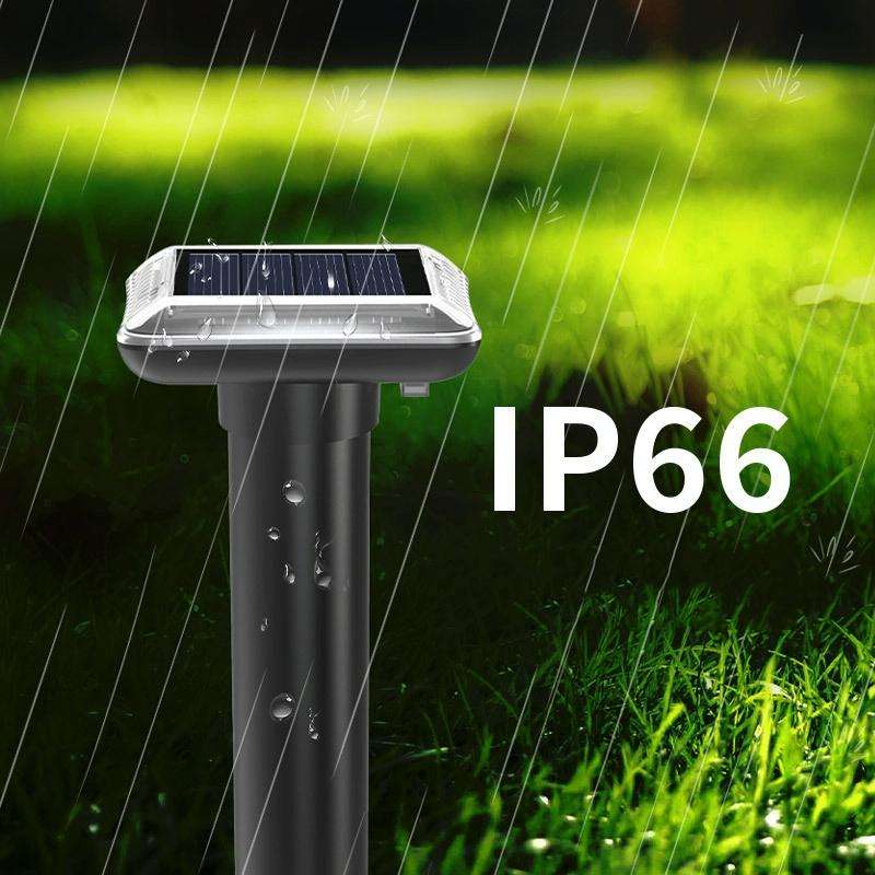 SJZ038 Outdoor Waterproof Solar Ultrasonic Rat Repeller Ultrasonic Animal Repeller, Color: Green