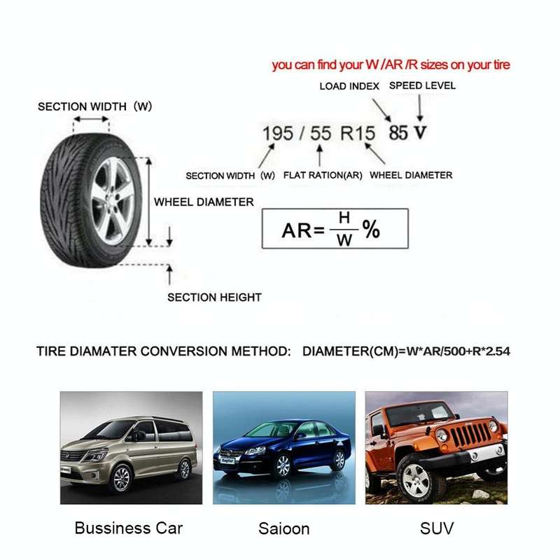 1PCS/Set L Waterproof and Dustproof Car Spare Tire Cover Tire Protector