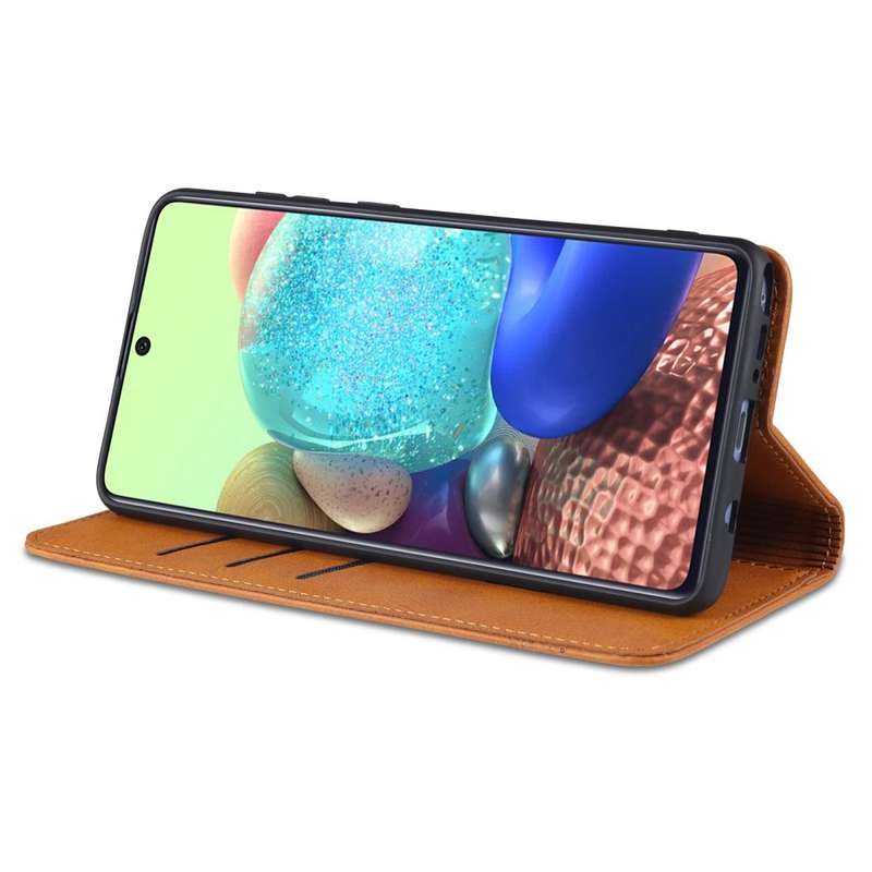 For Samsung Galaxy Note 10 Lite AZNS Magnetic Calf Texture Horizontal Flip Leather Case with Card...