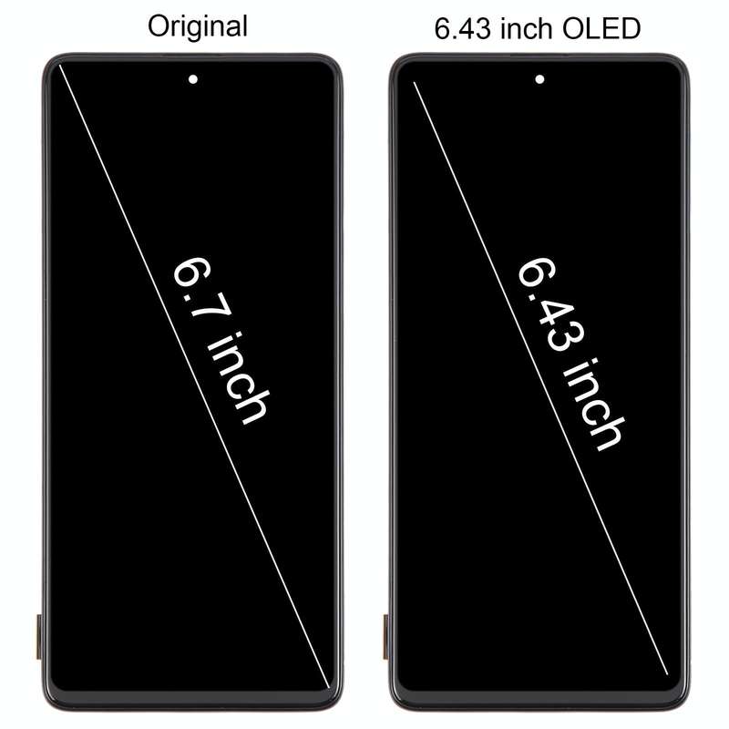 For Samsung Galaxy A71 4G SM-A715F 6.43 inch OLED LCD Screen Digitizer Full Assembly with Frame (...