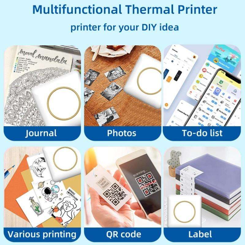 C20 Portable Multifunction Mini Printer Support OCR Text Scanning
