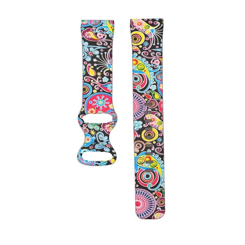 For Fitbit Versa 3 Printing Watch Band, Size:L(E)