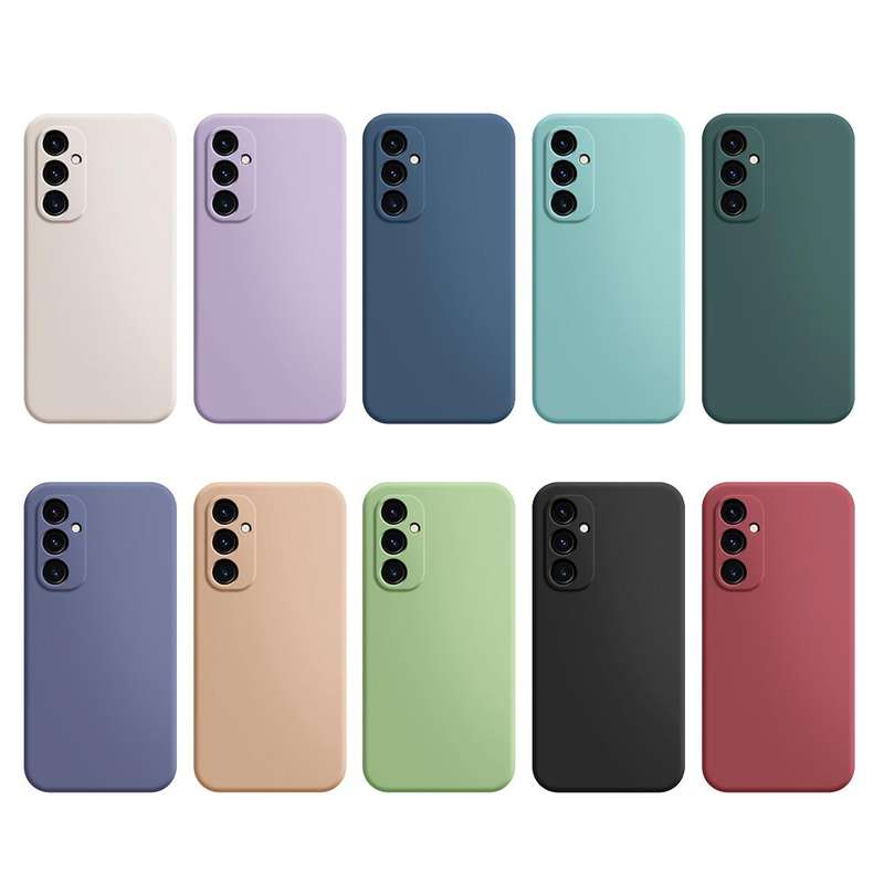 For Samsung Galaxy A34 5G Imitation Liquid Silicone Phone Case(Sky Blue)