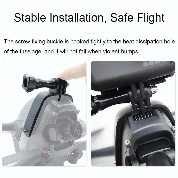 For DJI FPV Top Expansion Adapter Bracket Sports Camera Bracket