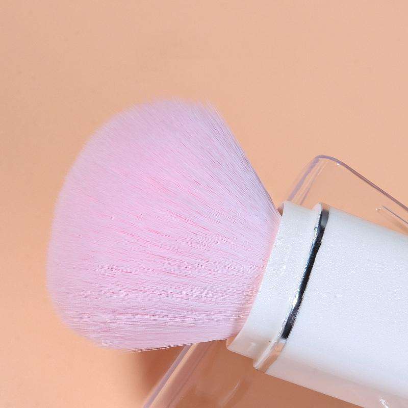 8-in-1 Square Makeup Brush Mini Portable Retractable Blush Brush Eye Shadow Brush Novice Makeup S...