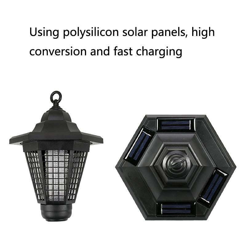 3 LED Solar Outdoor Waterproof Hexagon Mosquito Killer Light, Style: Floor Type