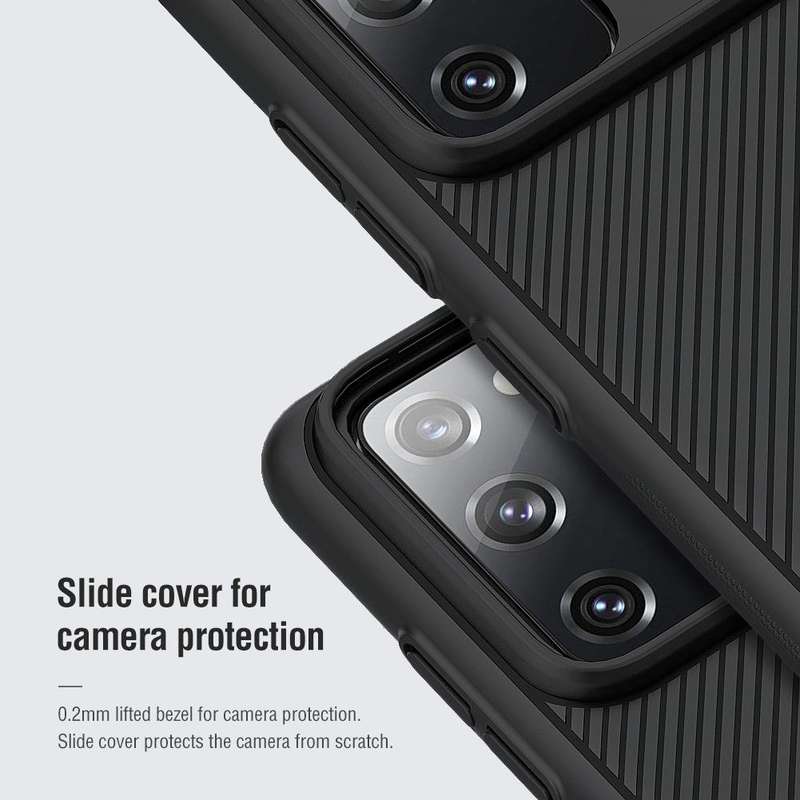 For Samsung Galaxy S20 FE NILLKIN Black Mirror Series PC Camshield Full Coverage Dust-proof Scrat...