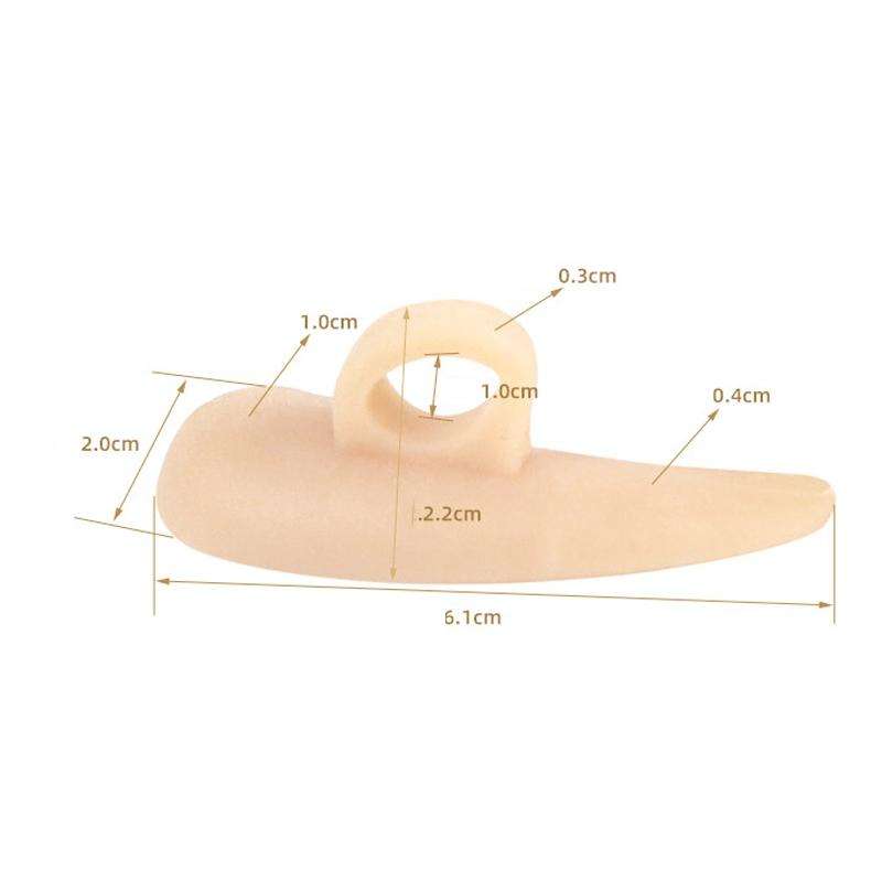 10 Pairs Toe Grip Correction Pad Hammer Toe Support Pad Toe Separator(Skin Color)