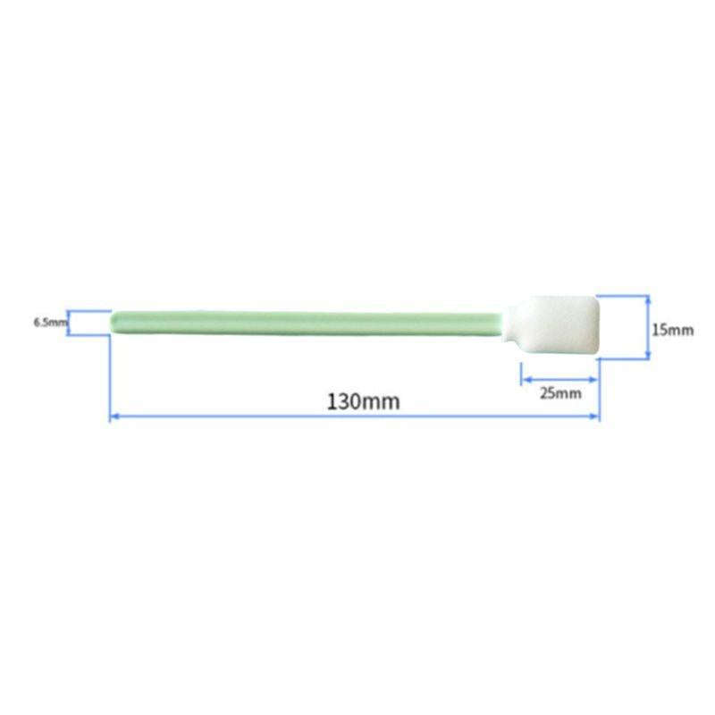 100 Sticks Inkjet Sponge Flat Head Cleaning Wipe Industrial Rod, Size:13cm(5 inch Small Wide Spon...