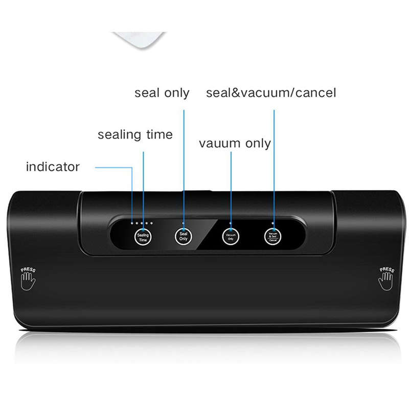 Automatic Vacuum Sealer for Household Food Preservation, with Food Grade Vacuum Bags