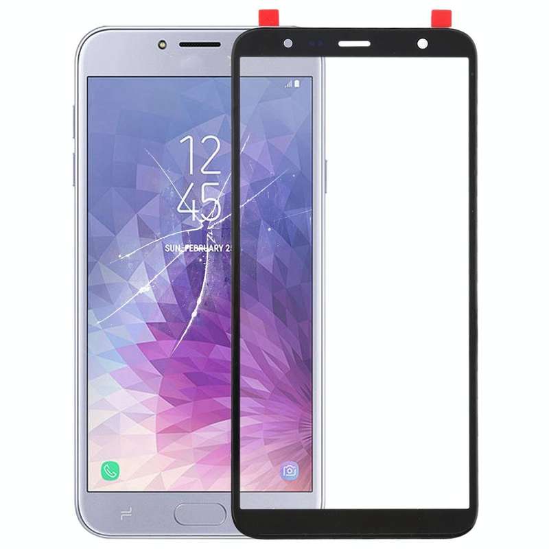 For Galaxy J4+ / J6+ / J610 Front Screen Outer Glass Lens (Black)