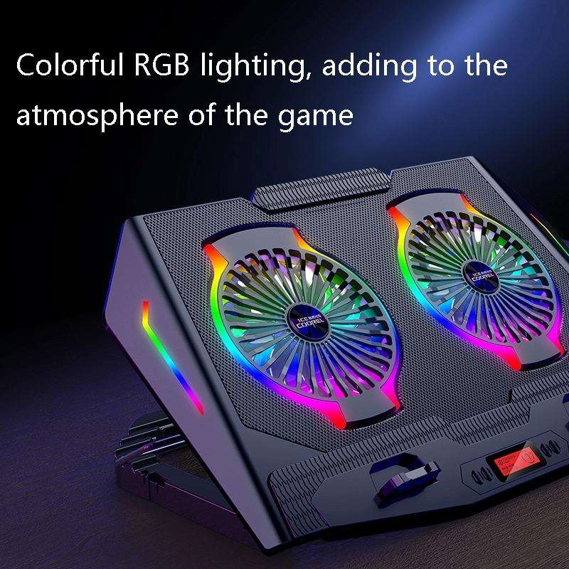 ICE COOREL USB Laptop Radiator Computer Mute Cooling Bracket, Colour: N9 Standard Version (Silver)
