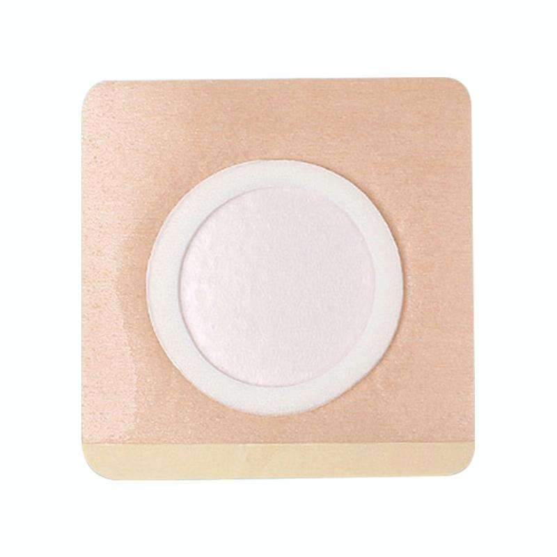 100 PCS 042 Spunlace Non-woven Stickers Anti-osmosis Three-volt Belly Button Plaster, Size:6x6x2c...