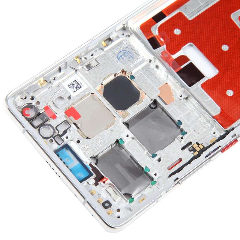 For Huawei Mate 40 Pro Front Housing LCD Frame Bezel Plate(Silver)