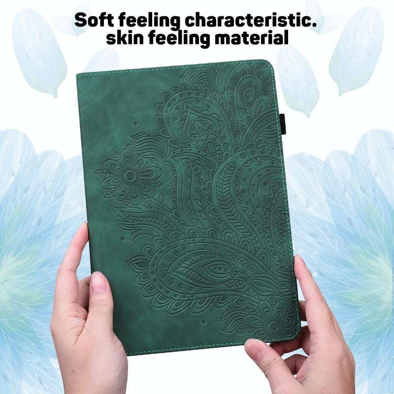 For Samsung Galaxy Tab S2 9.7 T815 Peacock Embossed Pattern TPU + PU Horizontal Flip Leather Case...
