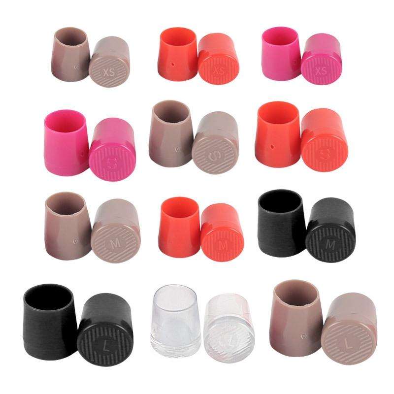 4 Pairs Noise Cancelling Heel Covers Anti-Slip High Heels Protective Caps, Size:XS(Black)