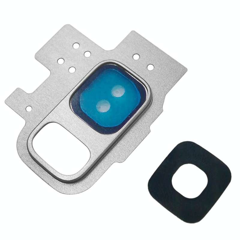 For Galaxy S9 / G9600 10pcs Camera Lens Cover (Silver)
