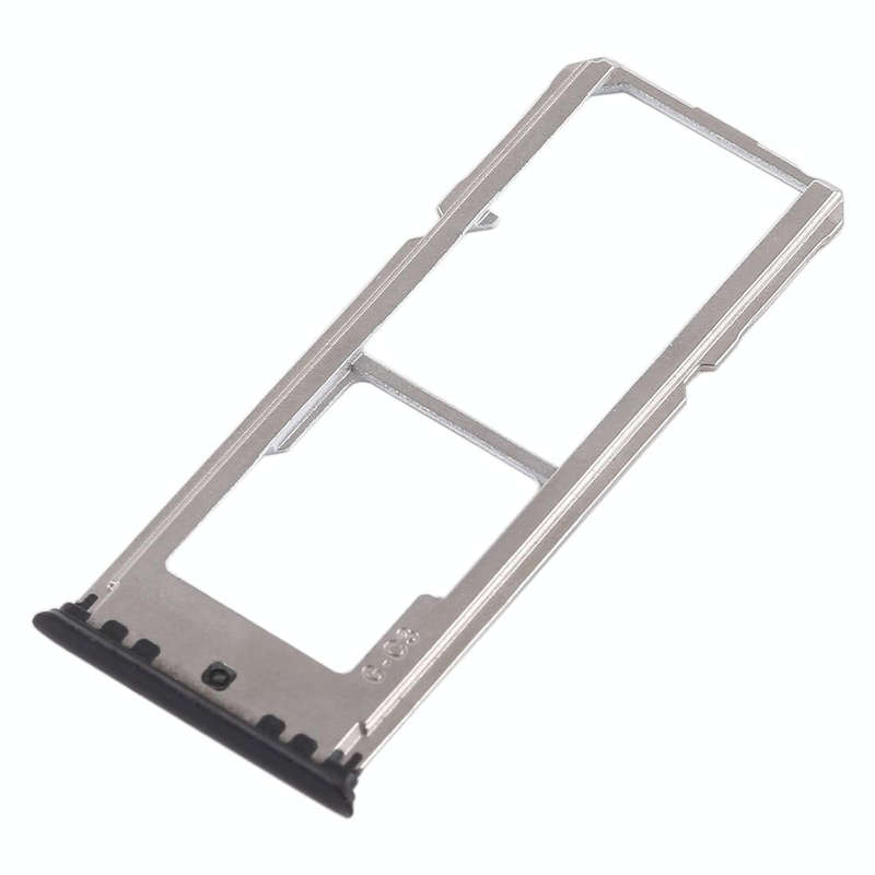 For OPPO A77 2 x SIM Card Tray + Micro SD Card Tray (Black)