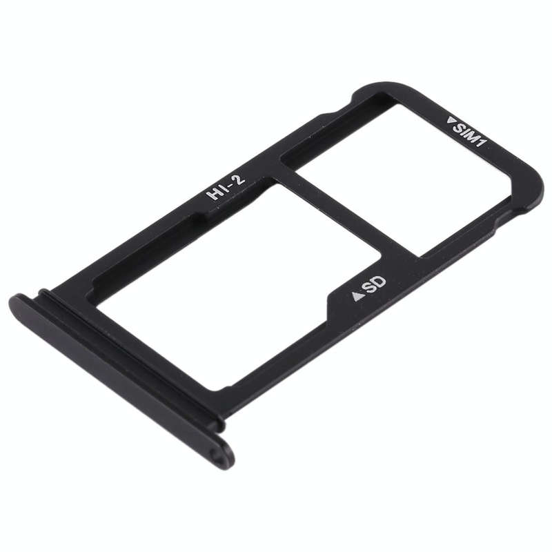 SIM Card Tray + SIM Card Tray / Micro SD Card for Huawei Mate 10 (Black)