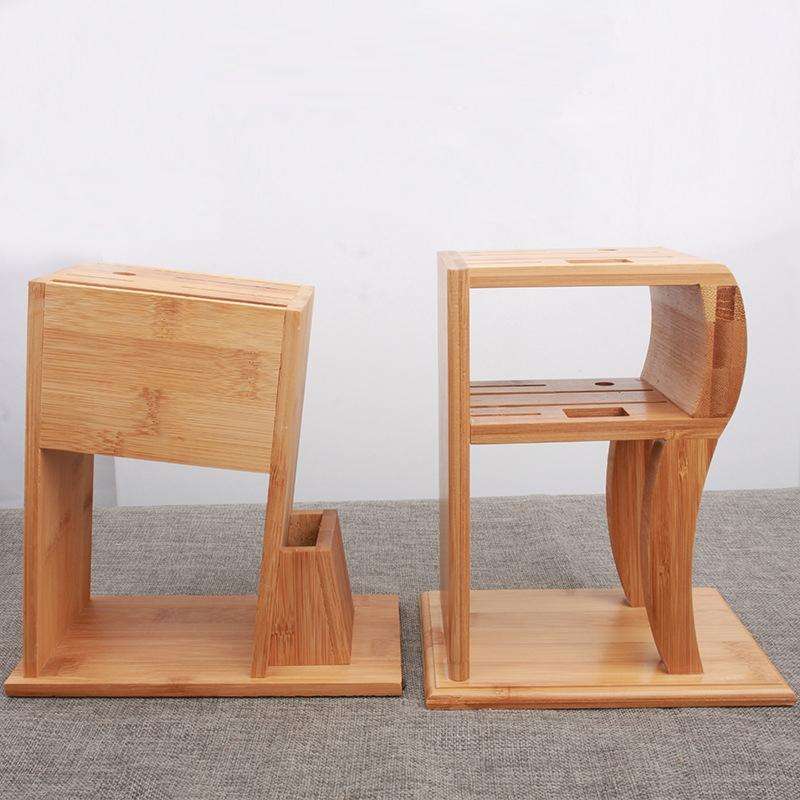 Household Kitchen Multifunctional Solid Wood Knife Storage Rack, Specification R-type Tool Holder