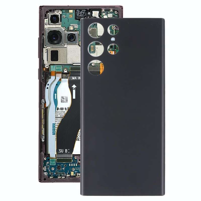 For Samsung Galaxy S22 Ultra Battery Back Cover (Black)