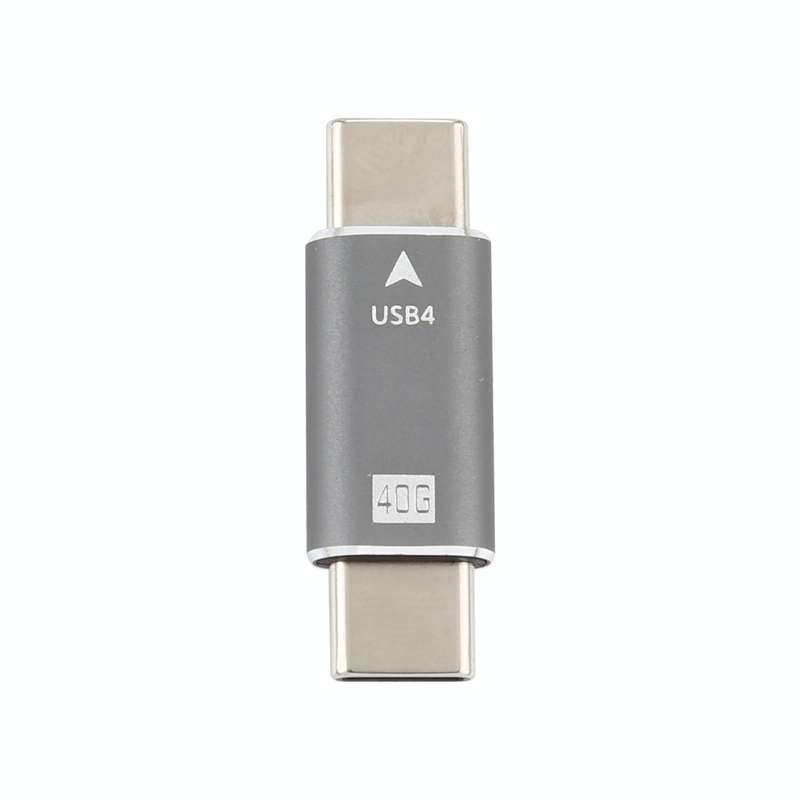 USB-C / Type-C 4.0 Male to Male Plug Converter 40Gbps Data Sync Adapter