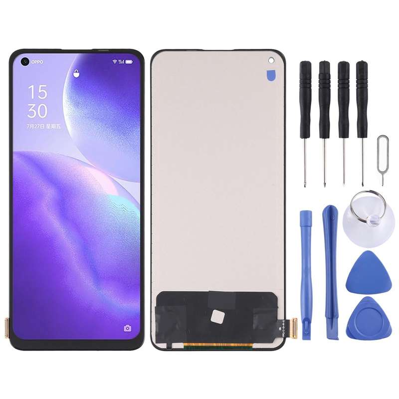 TFT Material LCD Screen and Digitizer Full Assembly for OPPO Reno5 5G / Reno5 4G / K9 / Realme Q3...