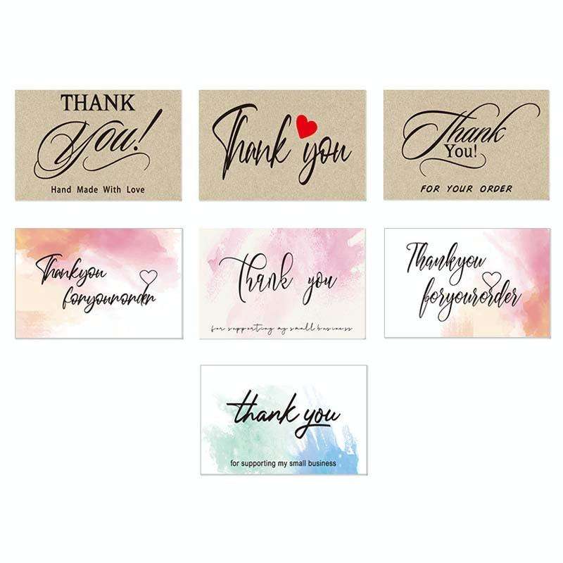 5 Rolls Thank You Label Seal Decoration Sticker, Size: 2.5x3.7cm(HA076)