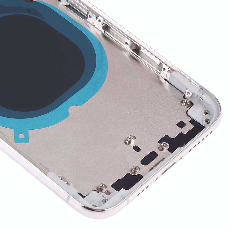 Back Cover with Camera Lens & SIM Card Tray & Side Keys for iPhone XS(White)
