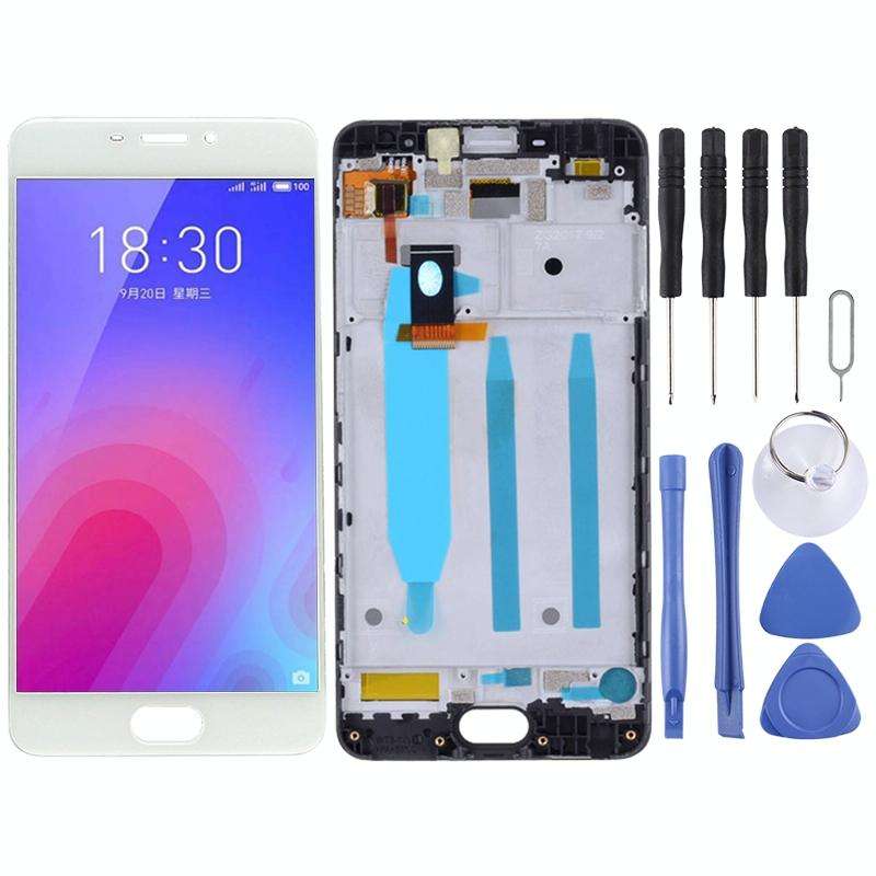 TFT LCD Screen for Meizu M6 M711H M711Q Digitizer Full Assembly with Frame(White)