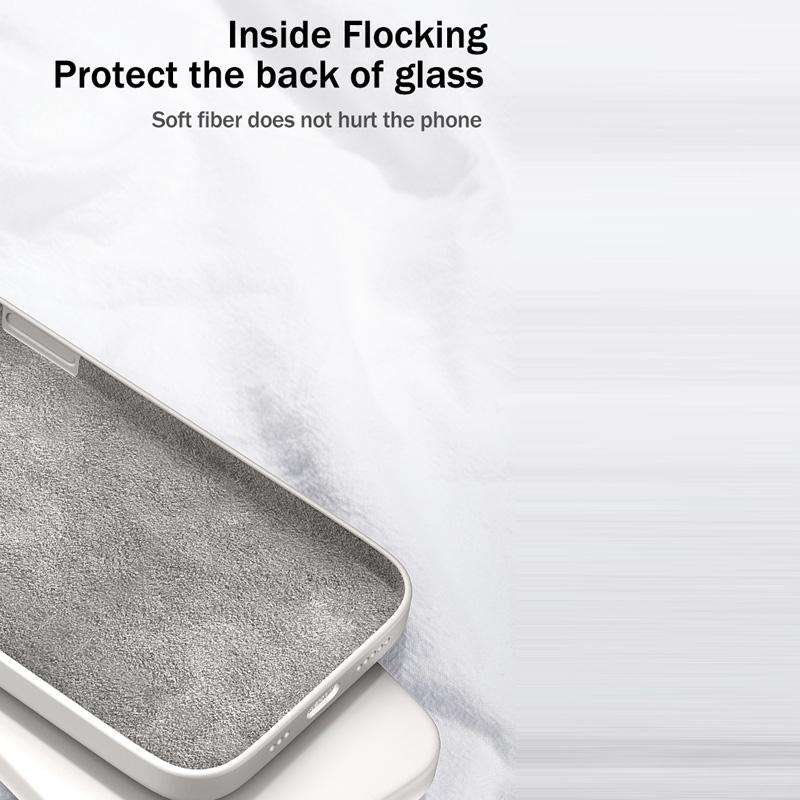For Samsung Galaxy A21s Solid Color Imitation Liquid Silicone Straight Edge Dropproof Full Covera...