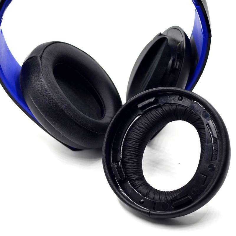 2 PCS Headphone Sponge Cover for SONY PS3 PS4 7.1 Gold,Style: Burlap Grey Earpads
