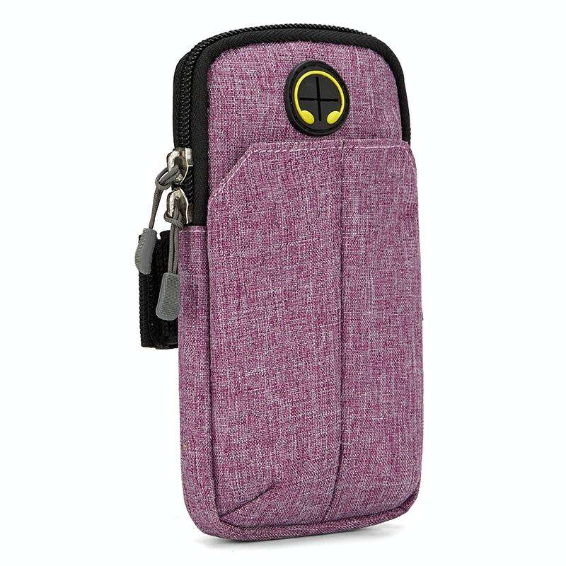 Universal 6.2 inch or Under Phone Zipper Double Bag Multi-functional Sport Arm Case with Earphone...