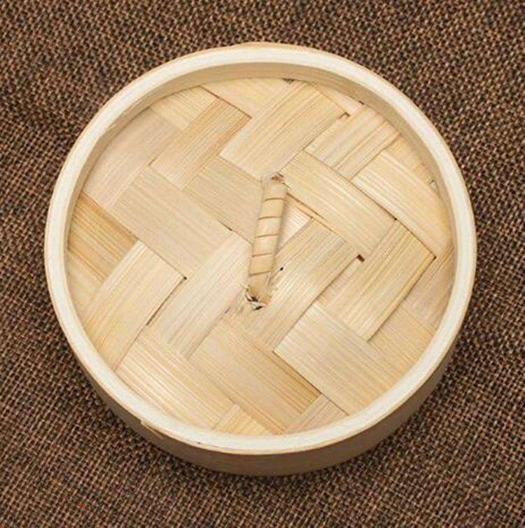 Xiaolongbao Bamboo Steamer Household Steamed Dumpling Cage Drawer Multi Layer Deepened Bamboo Ste...