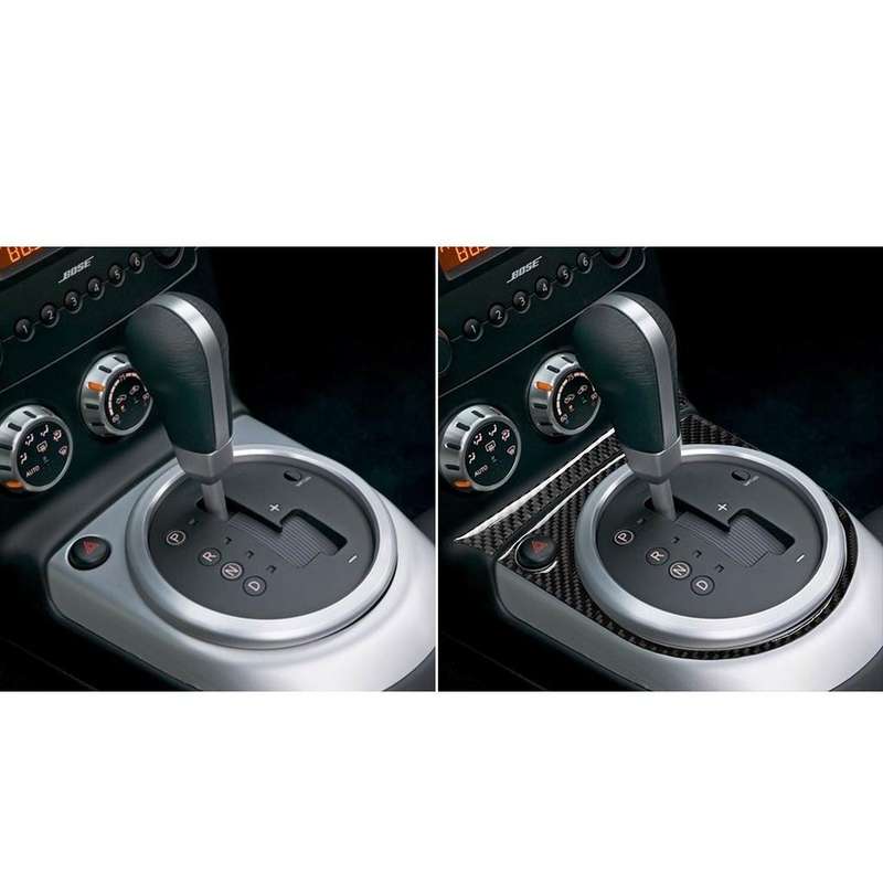 Car Carbon Fiber Gears Panel Decorative Sticker for Nissan 350z 2006-2009, Right Drive