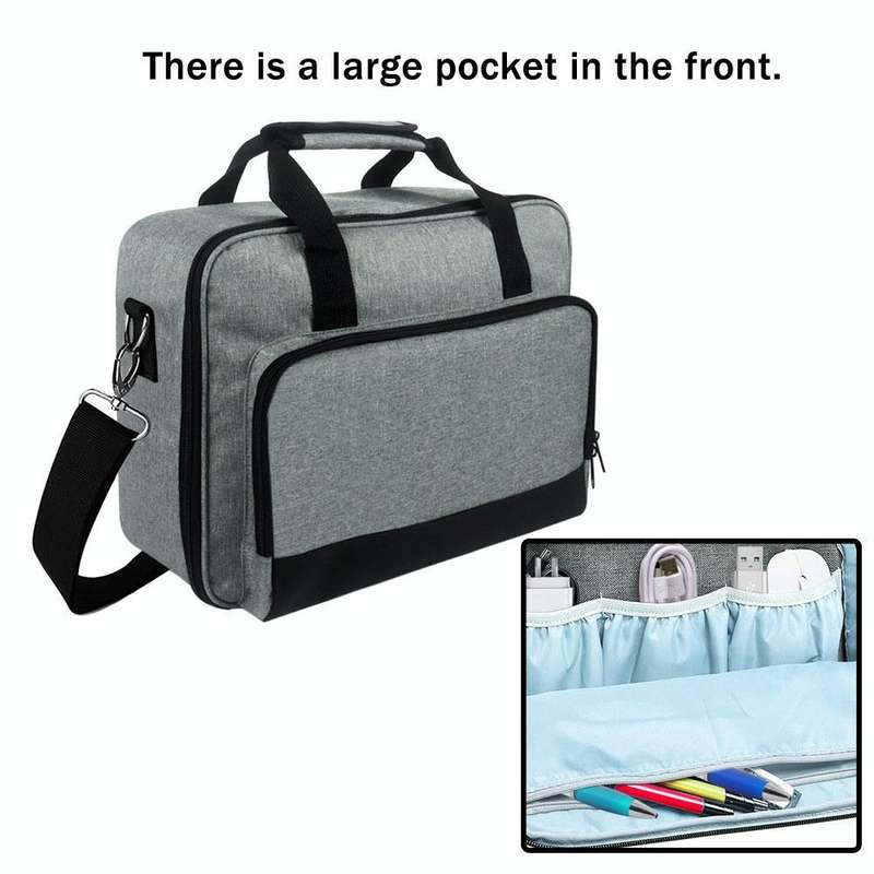 Crossbody Portable Multifunctional Projector Dustproof Storage Bag(Black)