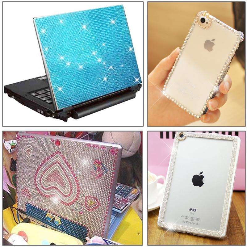 4mm Glitter Crystal Diamond Decoration / Shining Rhinestone Sticker for Car Sticker & Cell Phone ...
