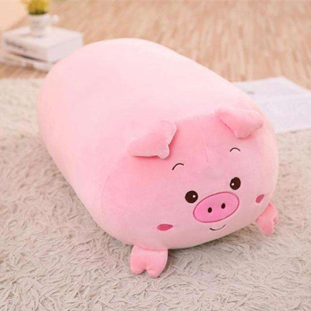 New Soft Animal Cartoon Pillow Cushion Cute Fat Dog Cat Totoro Penguin Pig Frog Plush Toy 60cm(pig)