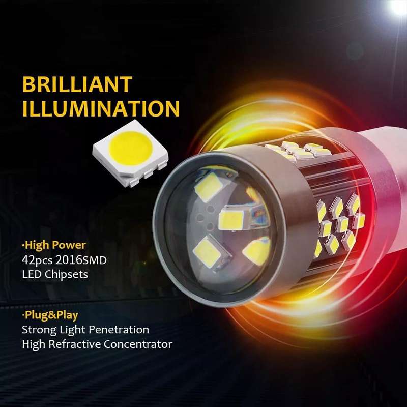 1 Pair H11 12V 7W Continuous Car LED Fog Light(Red Light)