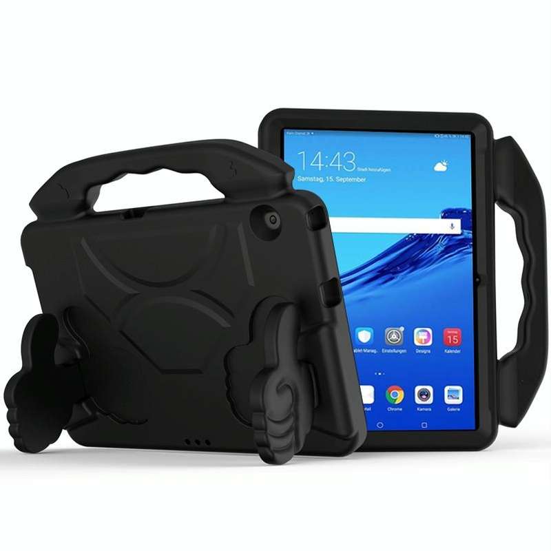 For Huawei MediaPad T5 10.1 inch EVA Children Falling Proof Flat Protective Shell With Thumb Brac...