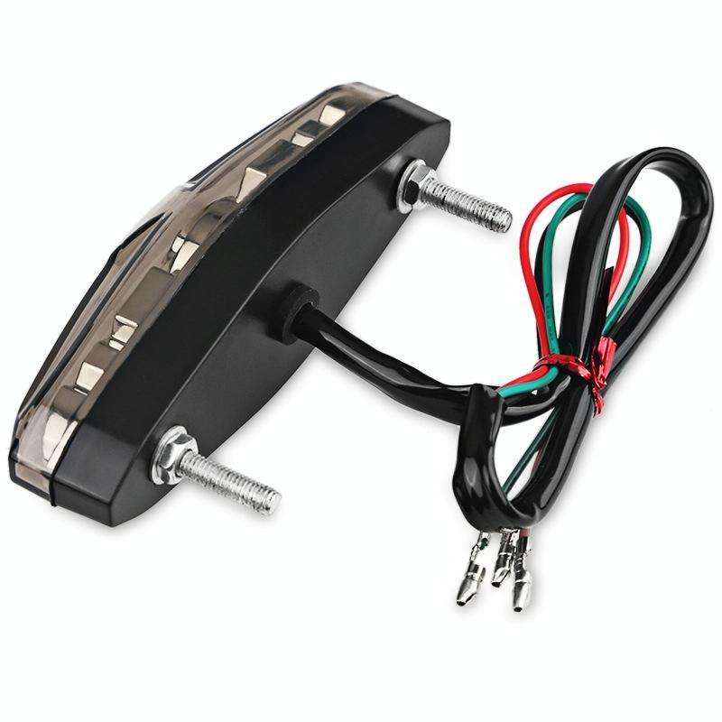2 PCS KC-WD-NEW-3X Motorcycle LED Brake Light Running Lamp (Transparent)