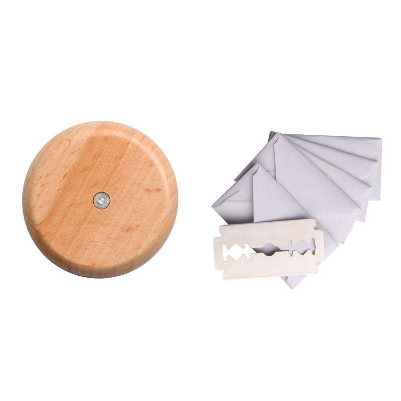 Bread Baguette Round Knife Wooden Double-Sided Bread Trimming Knife With 5 Blades, Specification:...