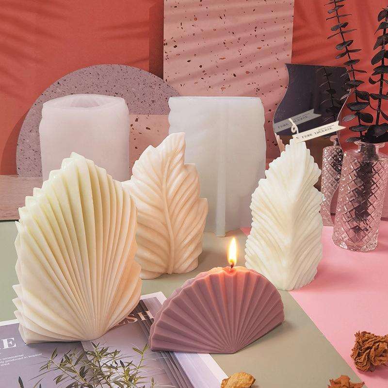 Scallop DIY Scented Candle Silicone Mold, Specification: LZ-217