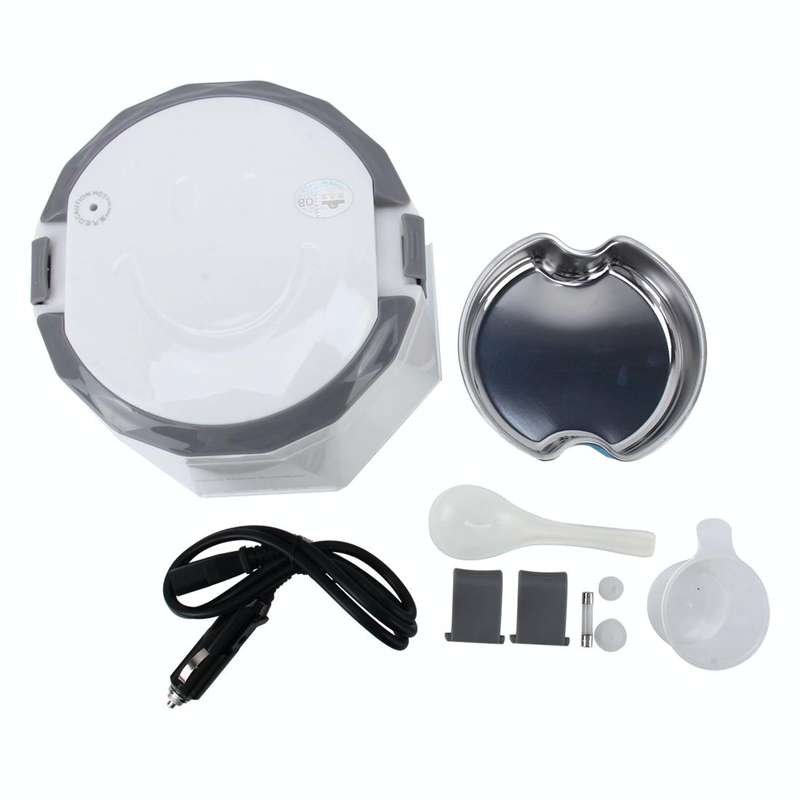 OUSHIBA Car Auto C3 Mini Multi-function Rice Cooker 12V 1.3L Volume for Rice Soup Noodles Vegetab...