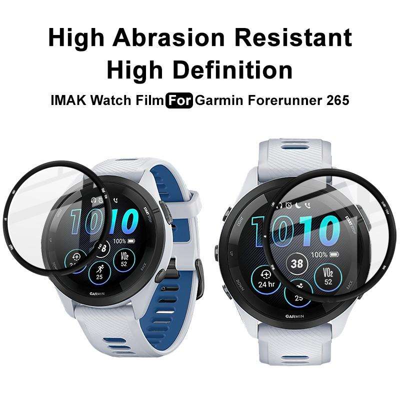 For Garmin Forerunner 265 IMAK Plexiglass HD Watch Protective Film