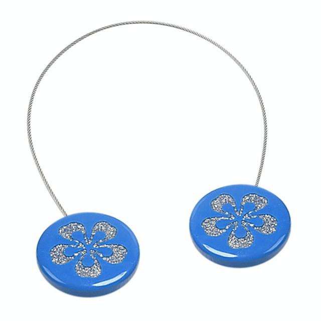 2 PCS Simple Modern Magnet Wire Curtain Buckle Magnetic Free Installation Curtain Strap Tie Wire ...