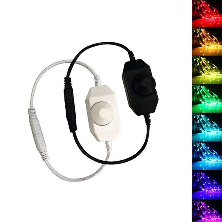 Knob Controller Dimmer for Single Color LED Strip Light(White)