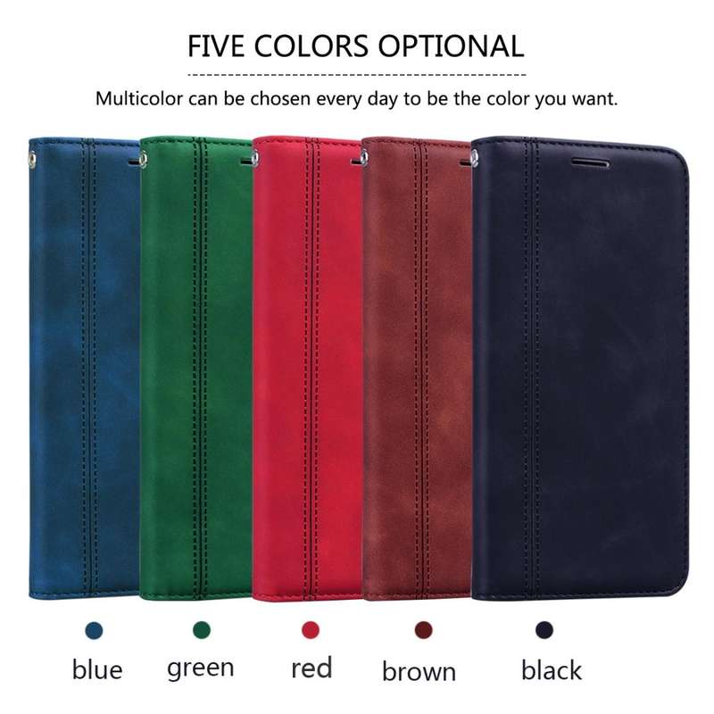 For Samsung Galaxy J5 (2016) / J510 Frosted Business Magnetic Horizontal Flip PU Leather Case wit...