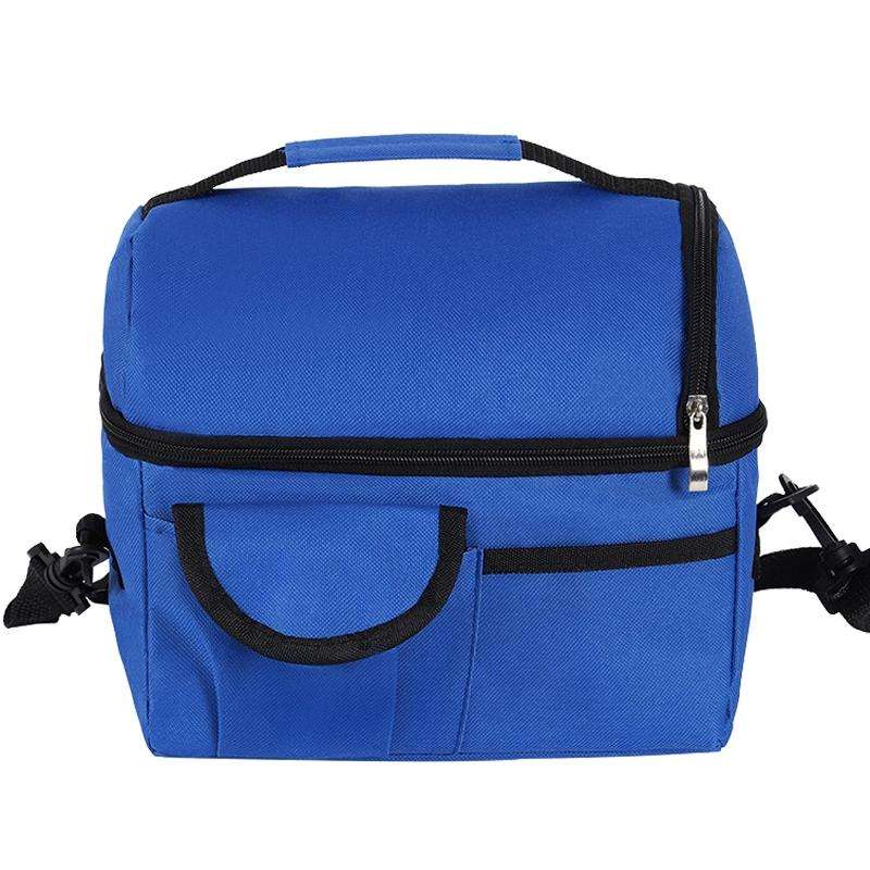 Lunch Bag Reusable Insulated Bag Multifunctional Waterproof Insulated Lunch Box(Blue)