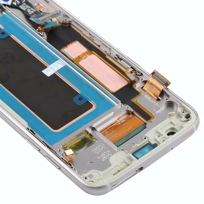 Original Super AMOLED Material LCD Screen and Digitizer Full Assembly(with Frame / Charging Port ...